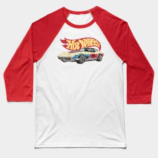 Retro Corvette Classic Car Baseball T-Shirt